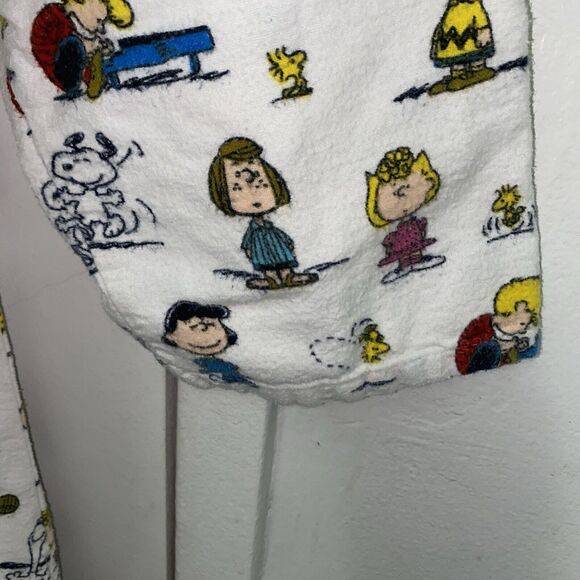 Peanuts Women Intimate Night Gown Snoopy Sleepwear Long Winter Sz M - Picture 4 of 10